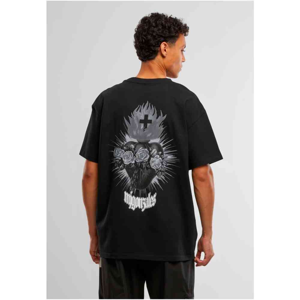 MJ GONZALES - Heavy Oversized Pray For You Herren TShirt - Schwarz